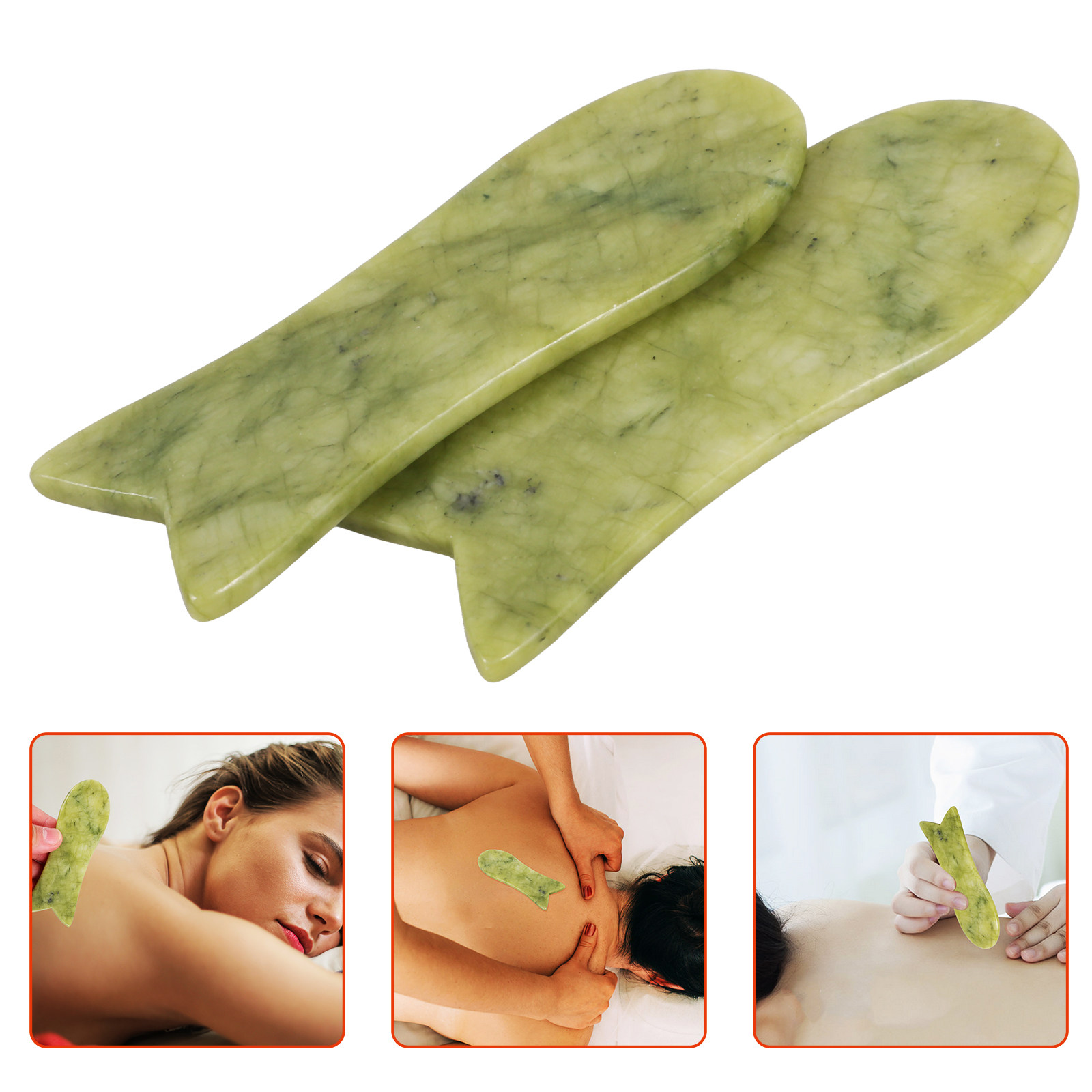 Spa Y Wellness - 2 Pezzi Piastra Gua Sha in